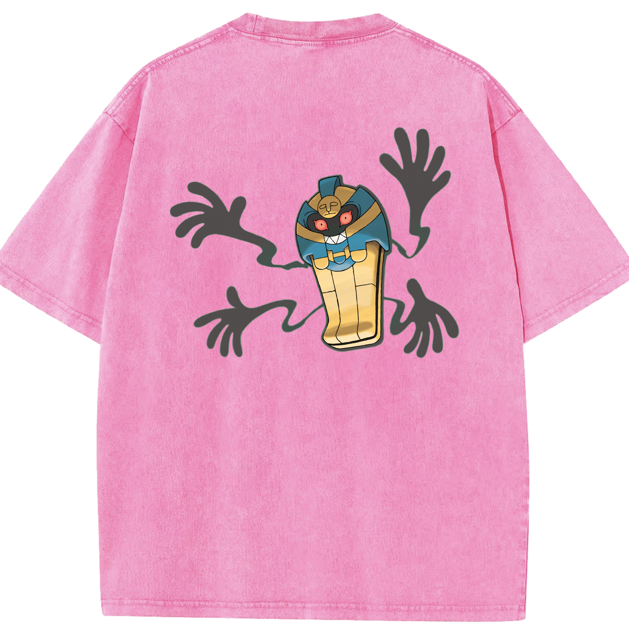 （画像用） ポケットモンスター Pokémon 綿100% ヴィンテージ風 半袖Tシャツ（背面プリント）